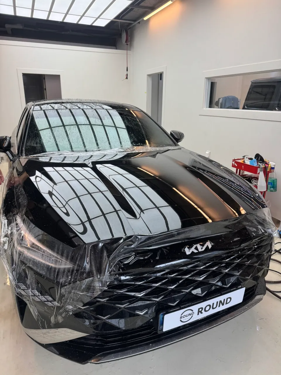 Kia K8のPPF施工事例｜韓国での実例紹介 施工写真 1-2