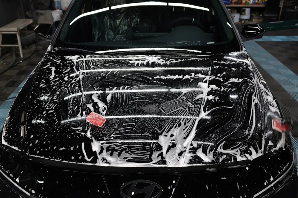 Hyundai ElantraのPPF施工事例｜費用目安と仕上がり 施工写真 3-1