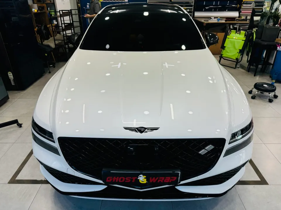 Genesis G80 PPF施工事例｜費用目安と仕上がり 施工写真 1-1