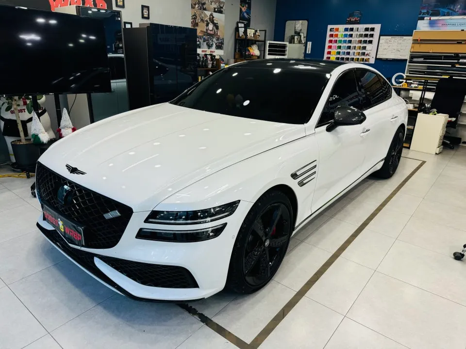 Genesis G80 PPF施工事例｜費用目安と仕上がり 施工写真 2-1