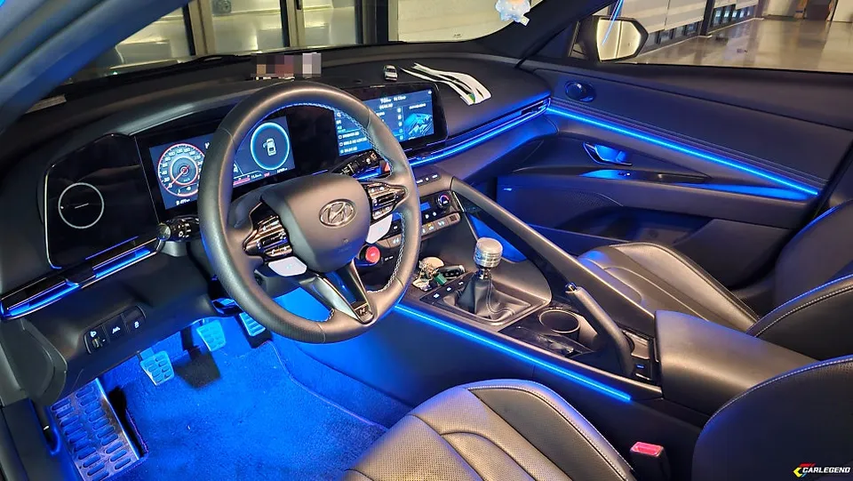 Hyundai Elantra CN7 ambient lighting - Hyundai Elantra Ambient Lighting Upgrade: Enhanced Interior LED M photo 4