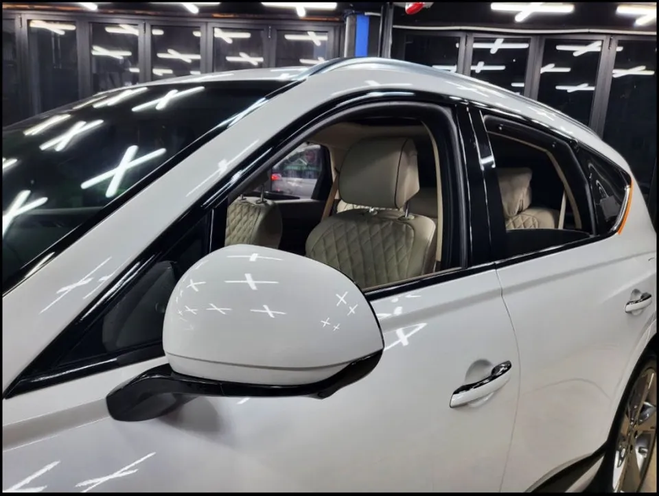 Genesis GV80 vinyl wrap - Genesis GV80 Chrome Delete Vinyl Wrap Review — Black Gloss Transformation photo 4