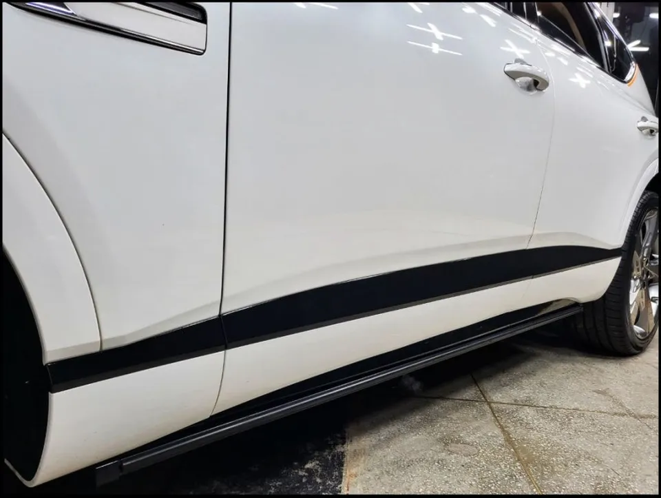 Genesis GV80 vinyl wrap - Genesis GV80 Chrome Delete Vinyl Wrap Review — Black Gloss Transformation photo 5