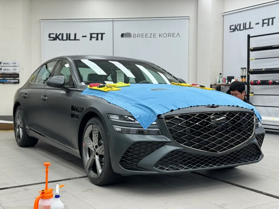 Genesis G80 PPF施工事例|費用目安と仕上がり 施工写真 1-2