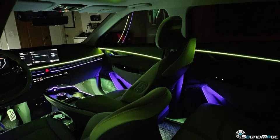 Kia EV6 ambient lighting installation result