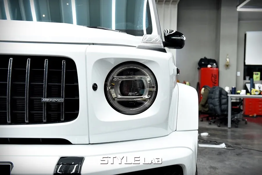 Mercedes-Benz G63 AMG PPF施工事例：費用目安と仕上がり 施工写真 1-2