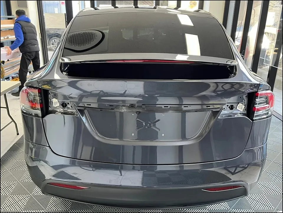 Tesla Model X vinyl wrap - Tesla Model X Dolphin Gray Vinyl Wrap Review — Complete Transformation photo 4