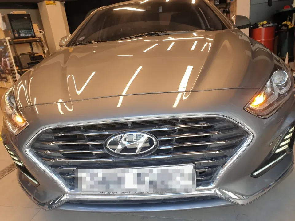 Hyundai Sonata LF lighting upgrade installation result