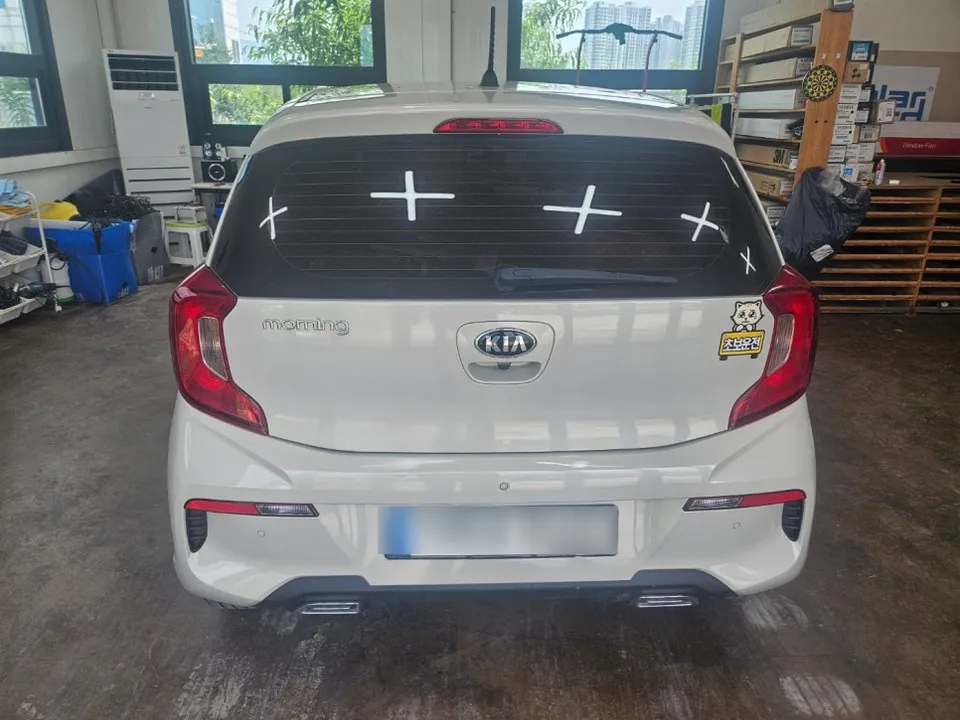 Kia Morning JAのPPF施工事例｜費用目安と仕上がり 施工写真 1-1