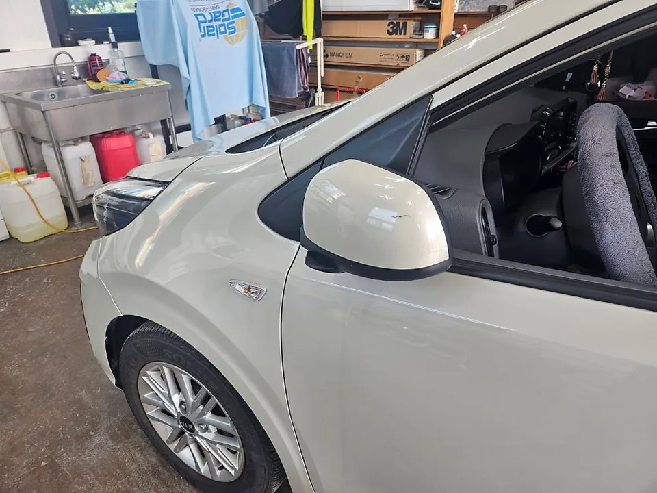 Kia Morning JAのPPF施工事例｜費用目安と仕上がり 施工写真 1-3