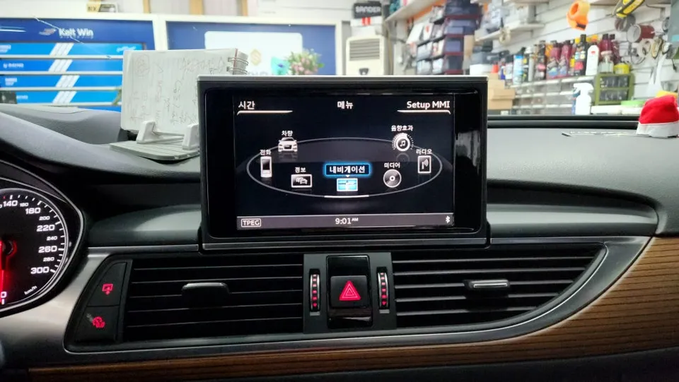 Audi A6 surround view camera installation result