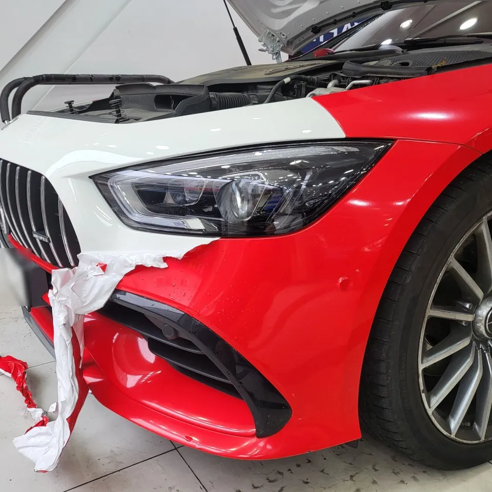 AMG GT 43 2年経過カーラッピング除去事例|費用目安・仕上がり 施工写真 2-3