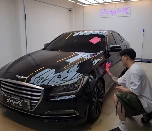 Genesis G80のガラスコーティング事例|費用目安・仕上がり 施工写真 3-2
