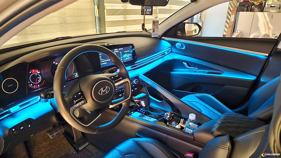 Hyundai Elantra CN7 ambient lighting - Hyundai Elantra CN7 Ambient Lighting Review: Cost & Results photo 4