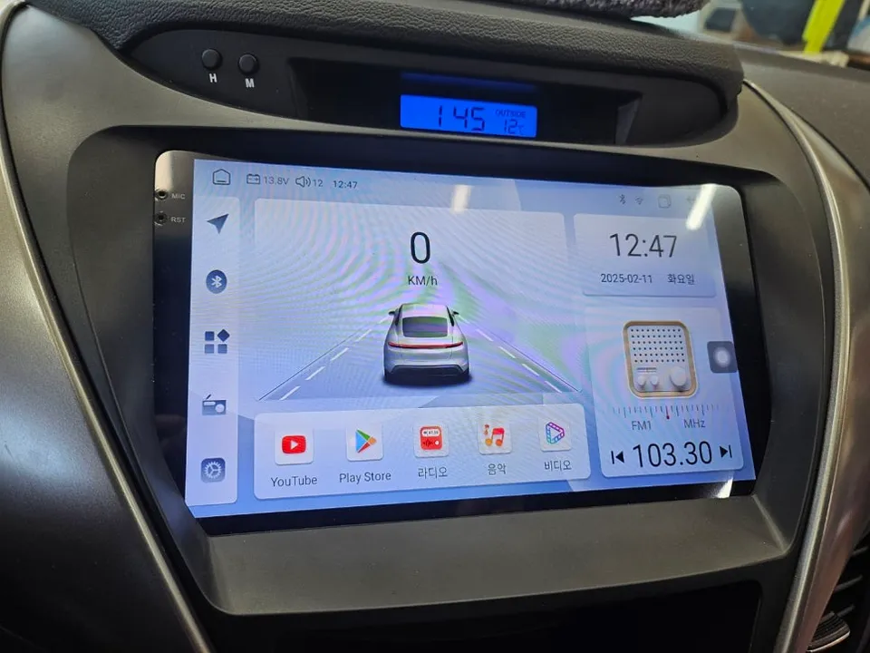 Hyundai Elantra MDのAndroid Auto・CarPlay取付事例 施工写真 4-2