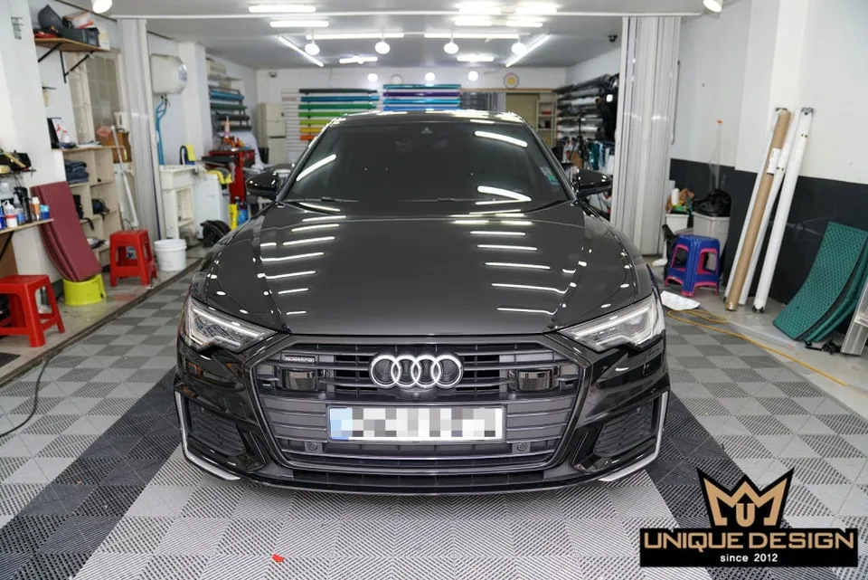 Audi A6 Interior Carbon Fiber Wrap Review photo 2