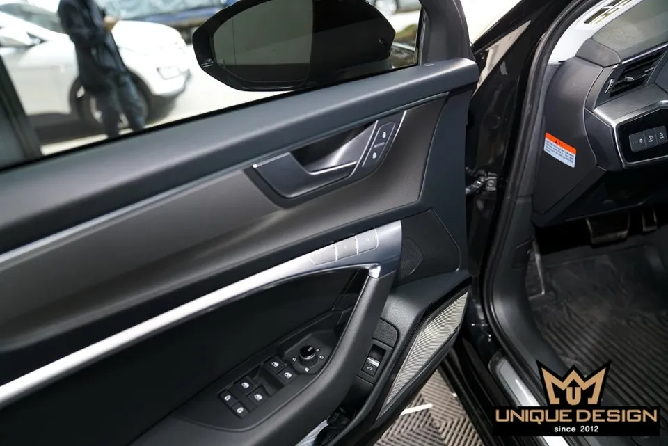 Audi A6 interior customization - Audi A6 Interior Carbon Fiber Wrap Review photo 4