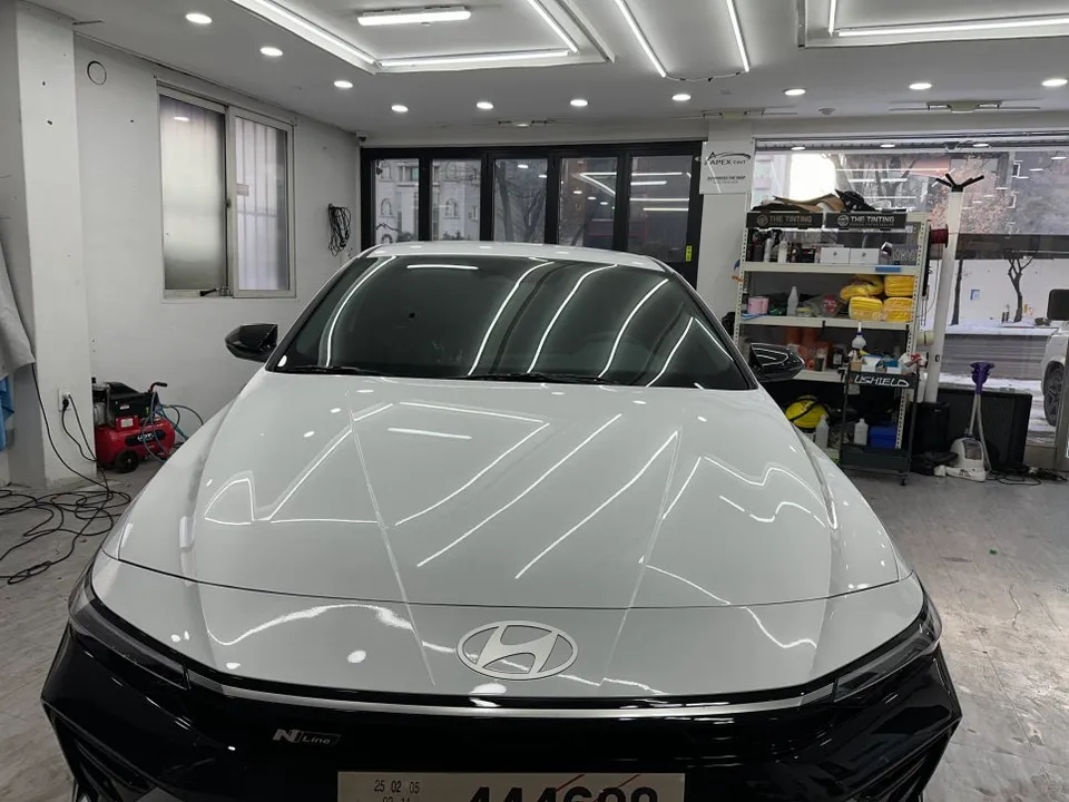 Hyundai Elantra CN7のカーフィルム施工事例 施工写真 2