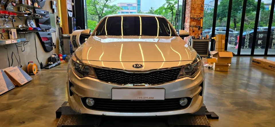 Kia K5 android head unit installation result