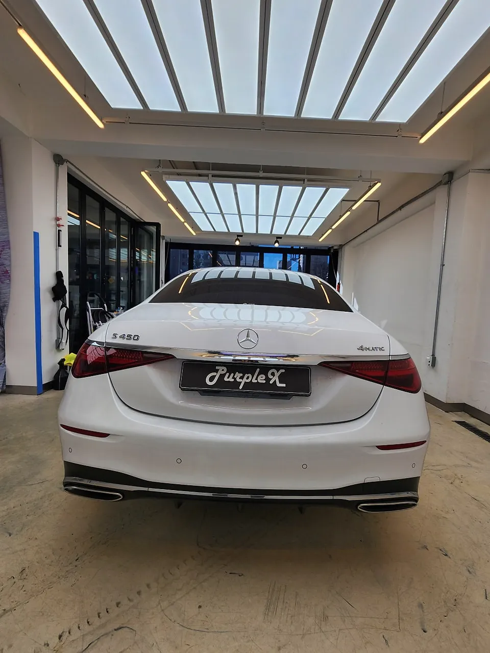 Mercedes-Benz S-Class W223の無光PPF施工事例 施工写真 3-1