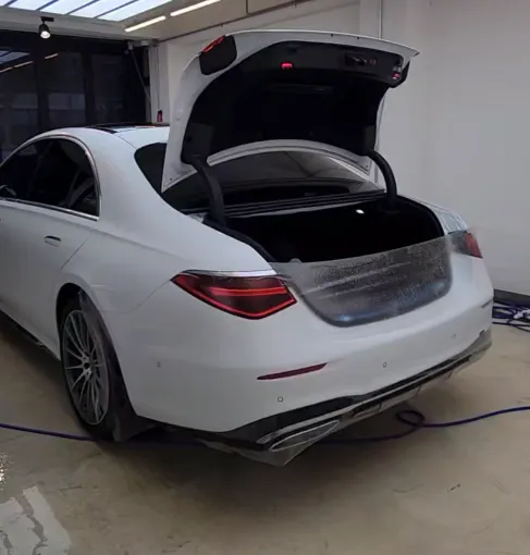 Mercedes-Benz S-Class W223の無光PPF施工事例 施工写真 5-1