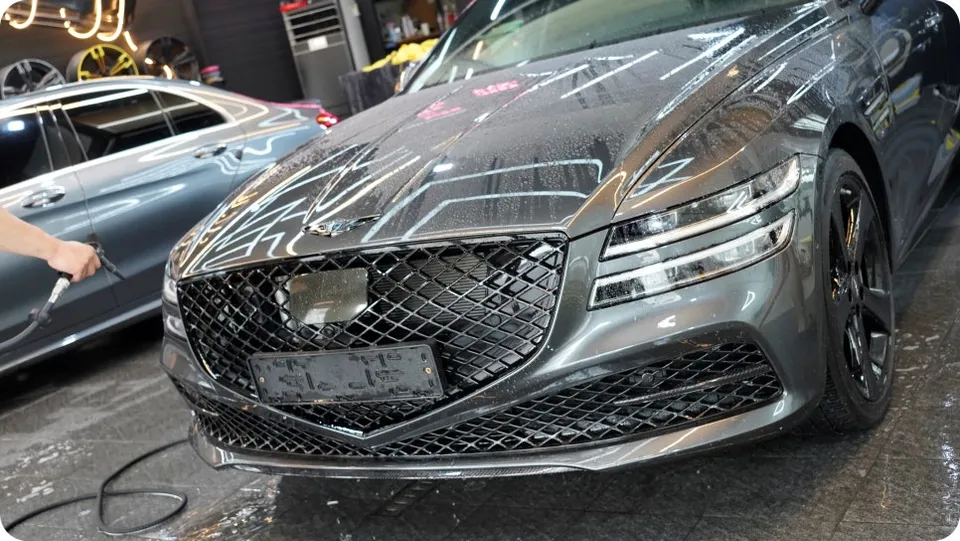 Genesis G80 PPF施工事例｜費用目安と仕上がり 施工写真 3-1