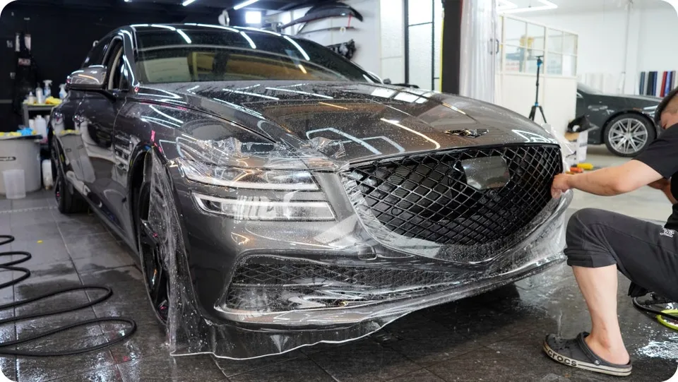 Genesis G80 PPF施工事例｜費用目安と仕上がり 施工写真 3-2