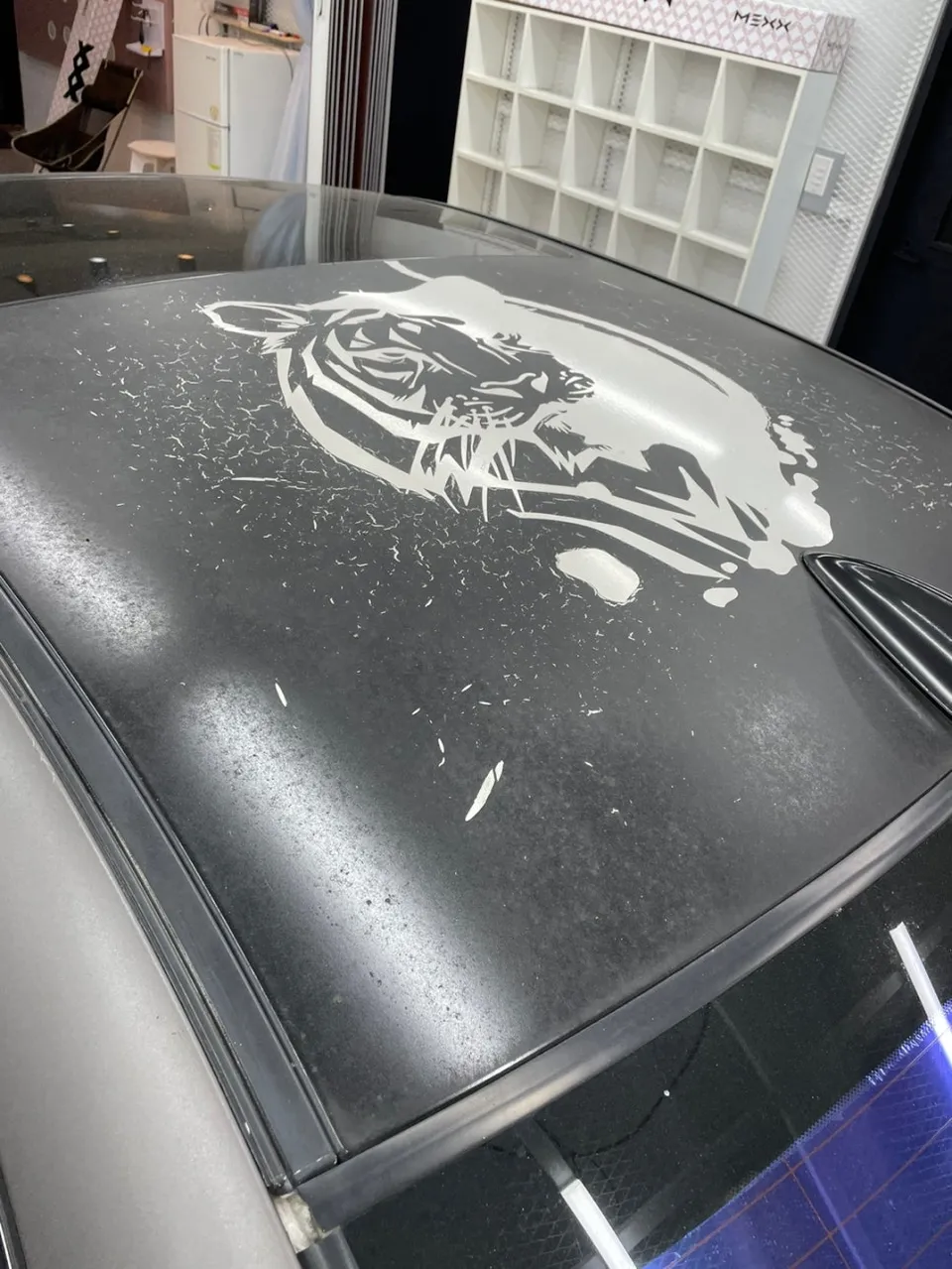 BMW 5 Series vinyl wrap - BMW 5 Series Vinyl Wrap Review: Roof Skin & Suede Upgrade photo 4
