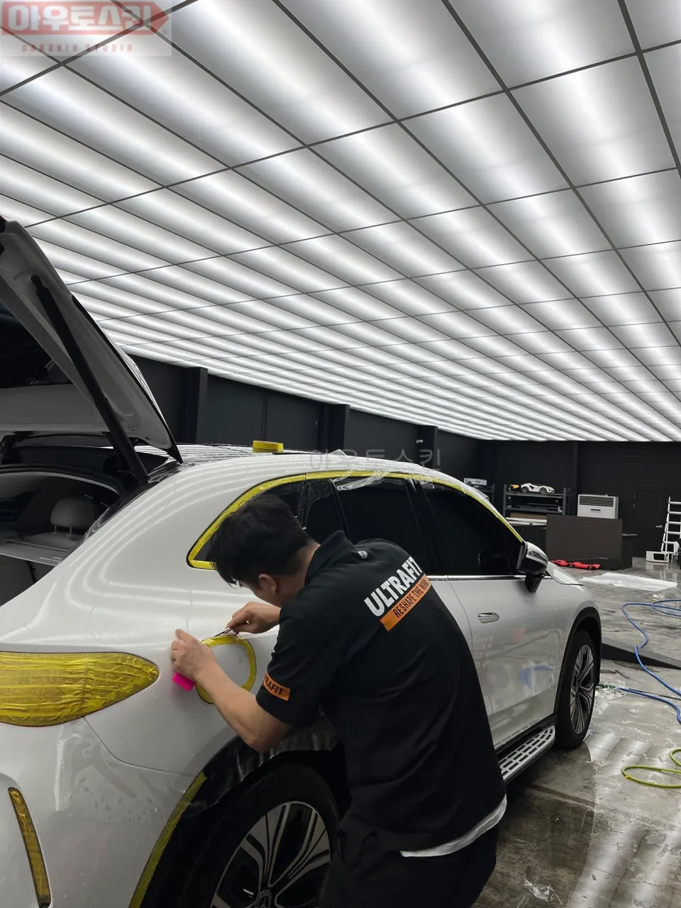 Mercedes-Benz EQEのPPF施工事例｜費用目安と仕上がり 施工写真 3-1