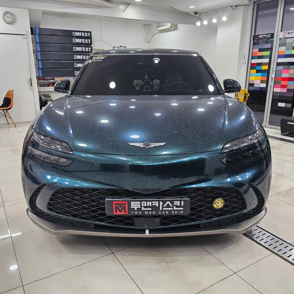 Genesis GV60 vinyl wrap - Genesis GV60 Vinyl Wrap Review: Dragon Scale Red Cost & Results photo 3