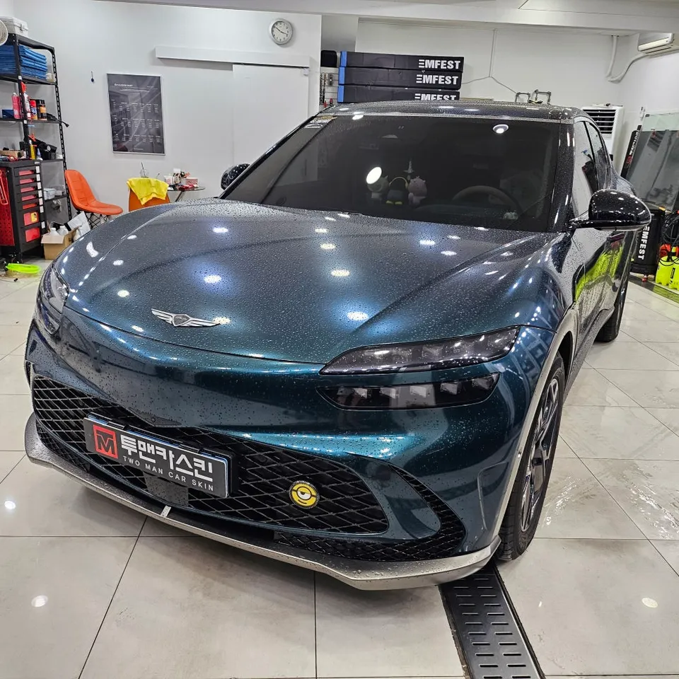 Genesis GV60 vinyl wrap - Genesis GV60 Vinyl Wrap Review: Dragon Scale Red Cost & Results photo 4