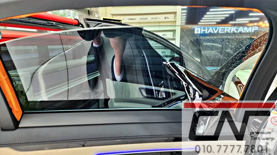 Mercedes-Benz S-Class W223のカーフィルム施工事例 施工写真 1-2