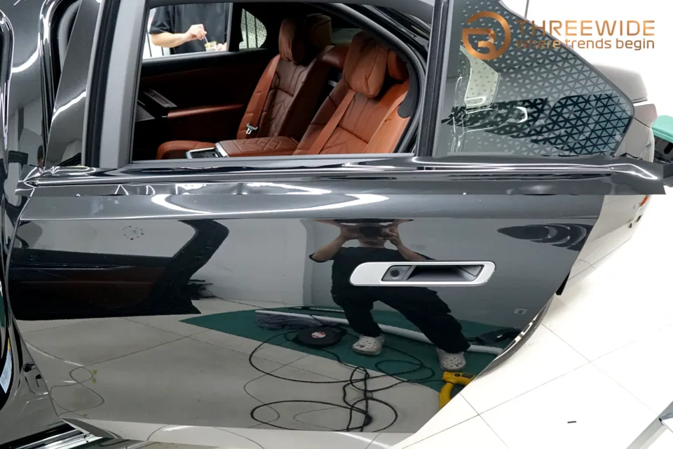 BMW i7 PPF施工事例|無光ブラックとクロームdelete 施工写真 2-2