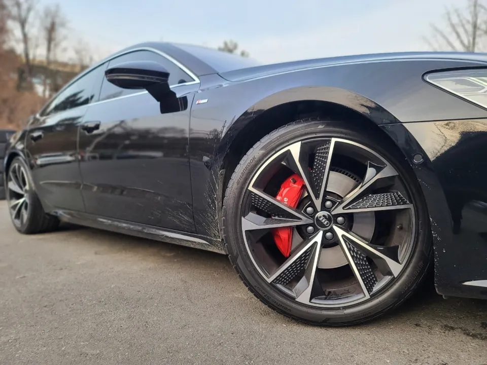 Audi A7 wheel repair installation result