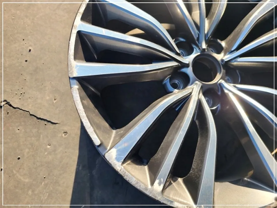 Kia Stinger wheel repair - Kia Stinger Wheel Repair & Refinishing — Gloss Black Powder Coat photo 3
