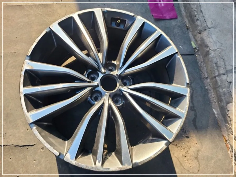 Kia Stinger wheel repair - Kia Stinger Wheel Repair & Refinishing — Gloss Black Powder Coat photo 4