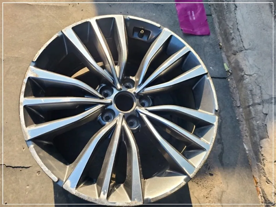 Kia Stinger wheel repair - Kia Stinger Wheel Repair & Refinishing — Gloss Black Powder Coat photo 5
