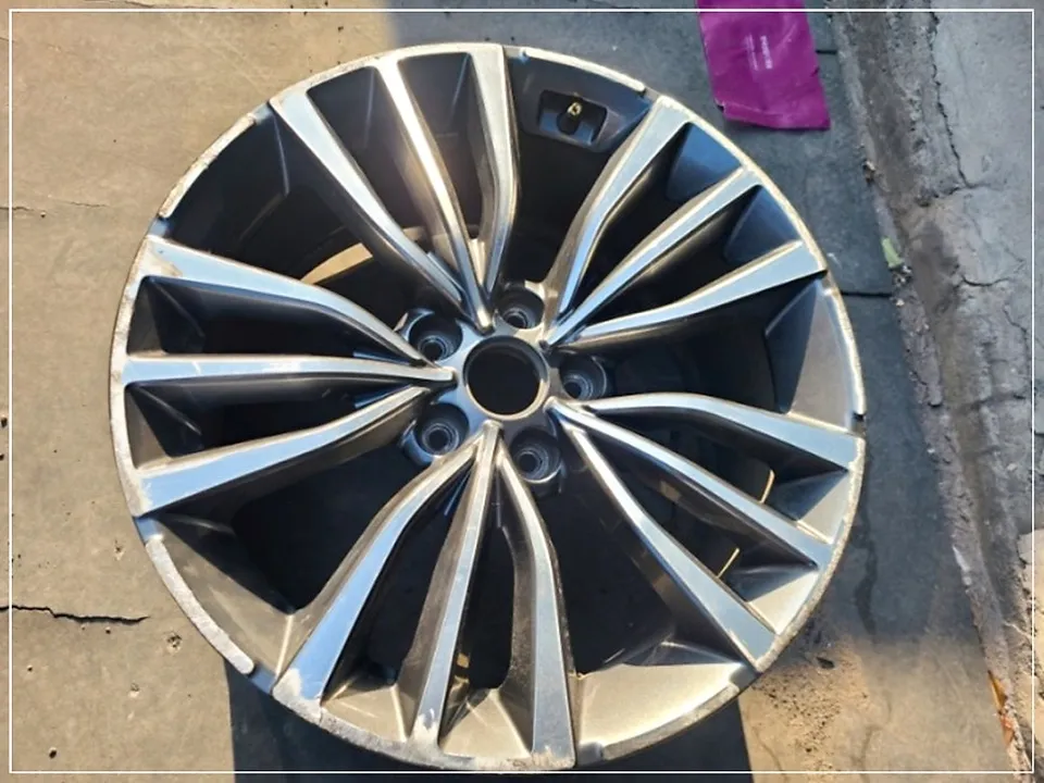 Kia Stinger wheel repair - Kia Stinger Wheel Repair & Refinishing — Gloss Black Powder Coat photo 6