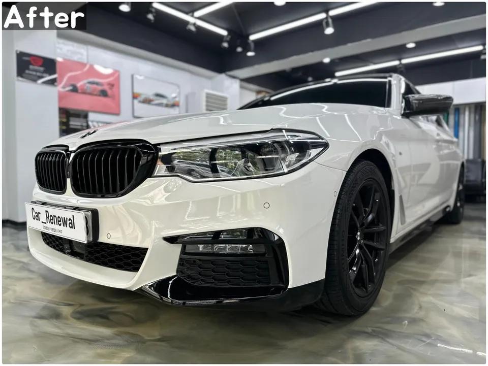 BMW 5 Series G30のカーラッピング事例｜スポーティな変身 施工写真 1-2