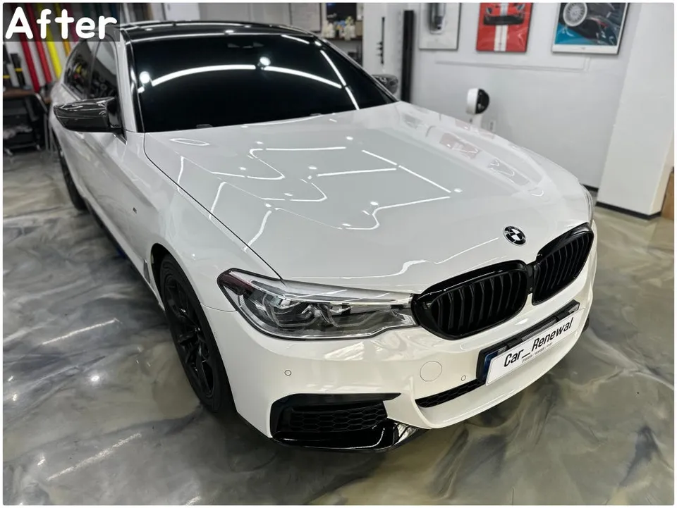 BMW 5 Series G30のカーラッピング事例｜スポーティな変身 施工写真 2-3
