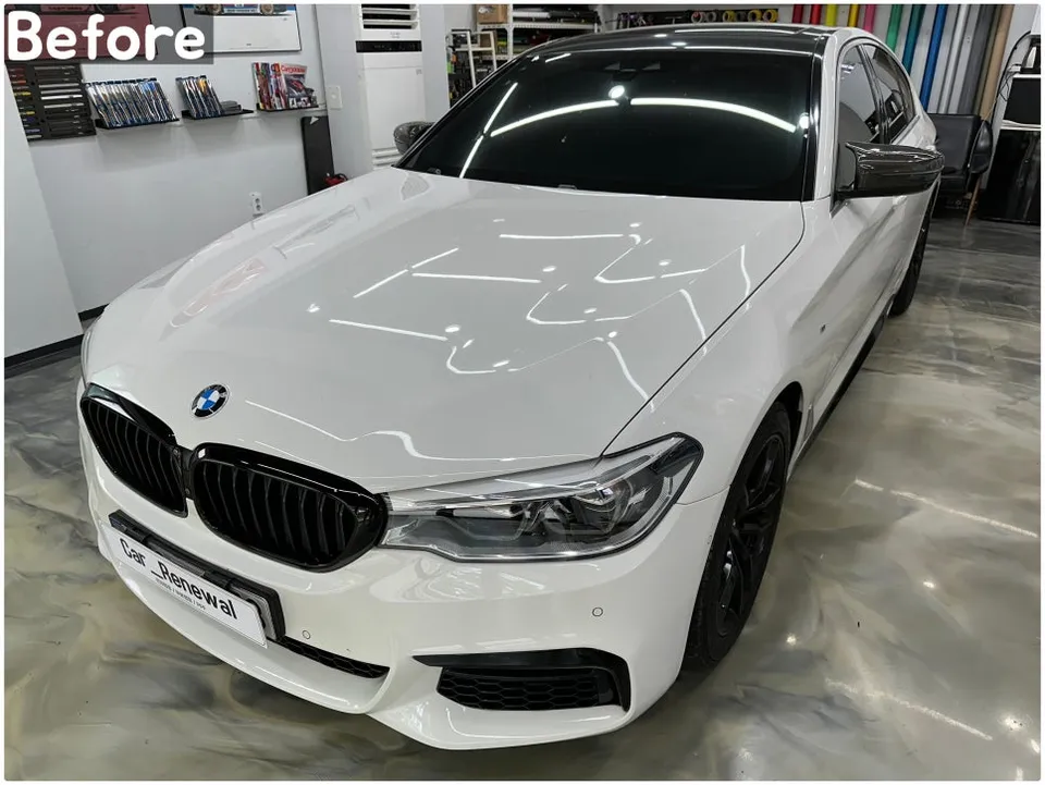 BMW 5 Series G30のカーラッピング事例｜スポーティな変身 施工写真 3-3