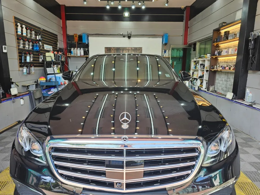 Mercedes-Benz E-Class ceramic coating installation result