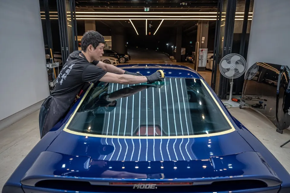 BMW 8 Seriesのガラスコーティング事例|韓国での施工費用目安 施工写真 2-1