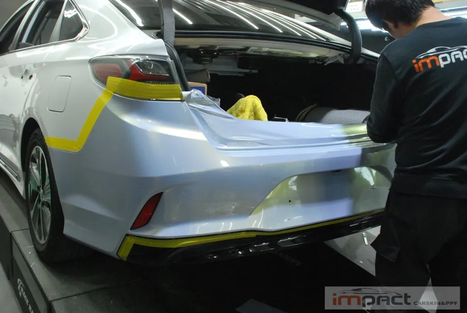 Hyundai Sonata New Riseのカーラッピング事例|費用目安・仕上がり 施工写真 1-3