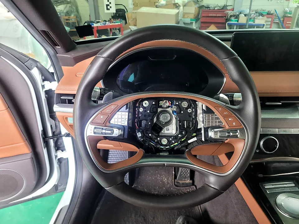 Genesis G80 other - Genesis G80 Car Service Review — Havana Brown Handle Upgrade photo 3