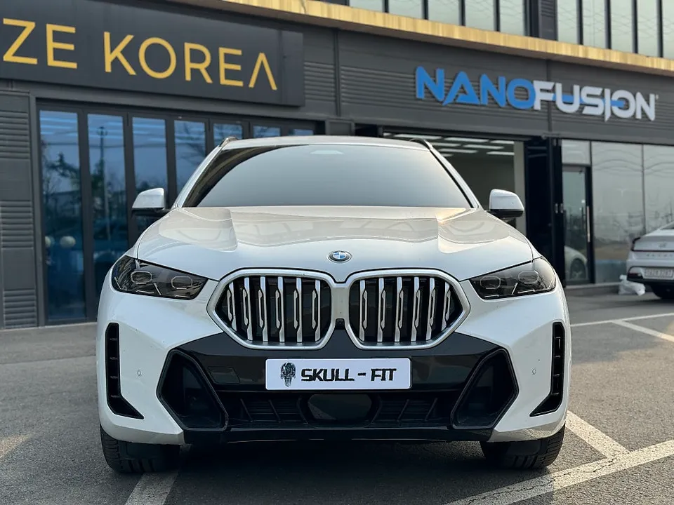 BMW X6のヘッドライトPPF施工事例｜スモークカラーで高級感を演出 施工写真 3