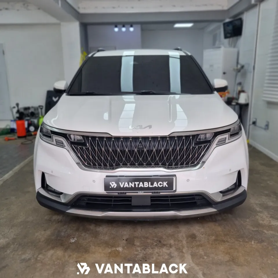Kia Carnival KA4のPPF施工事例｜フロントバンパー 施工写真 1-1