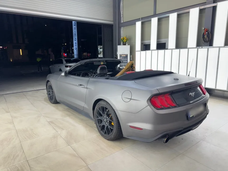 Ford Mustang Convertibleのカーラッピング事例|費用目安・仕上がり 施工写真 2-1