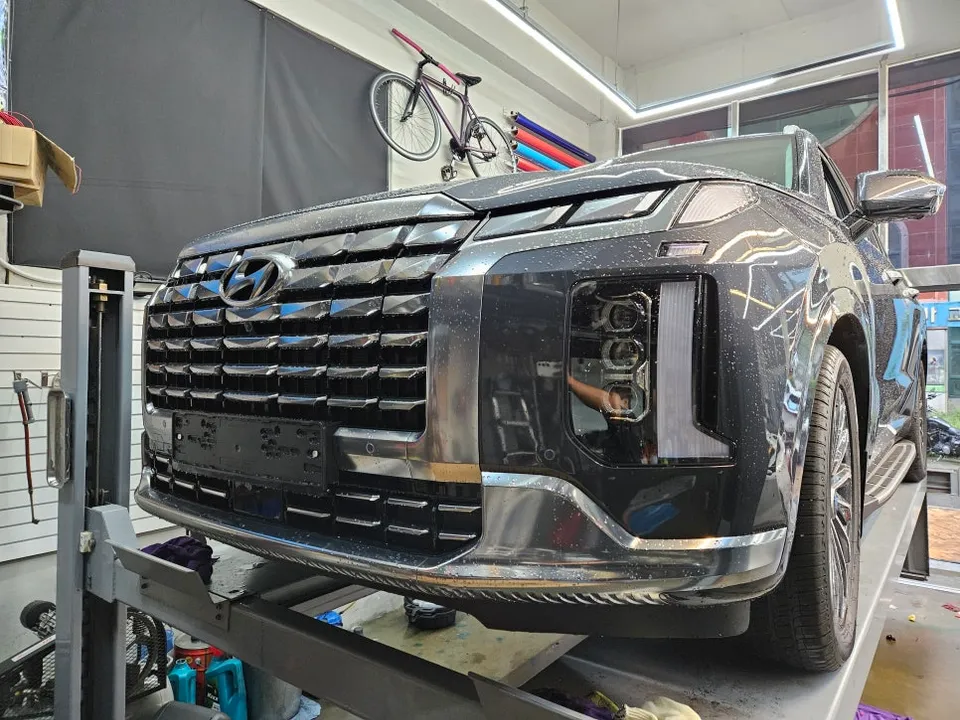 Hyundai Palisade body kit installation result