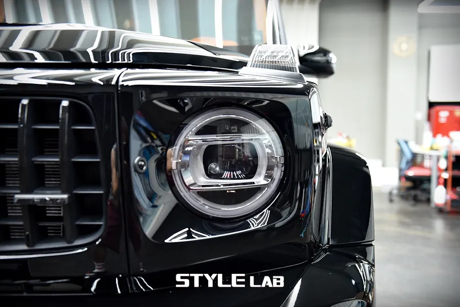 Mercedes-Benz G63 AMGのブラックPPF施工事例|費用目安・仕上がり 施工写真 1-3